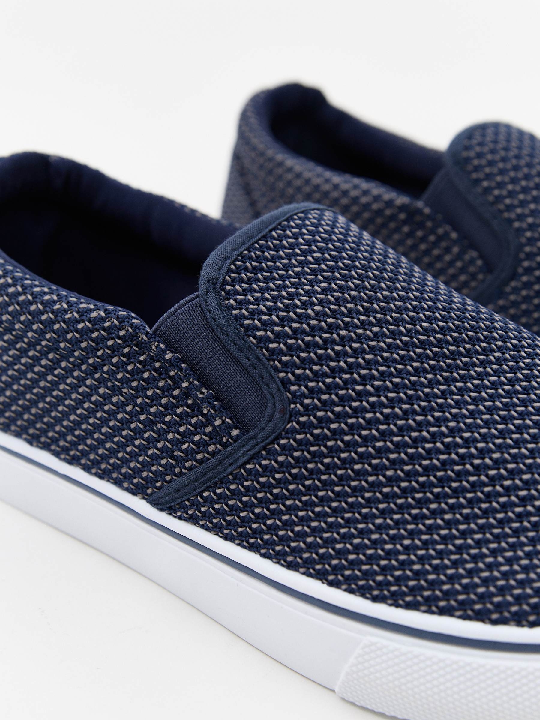 Bamba nylon azul acero