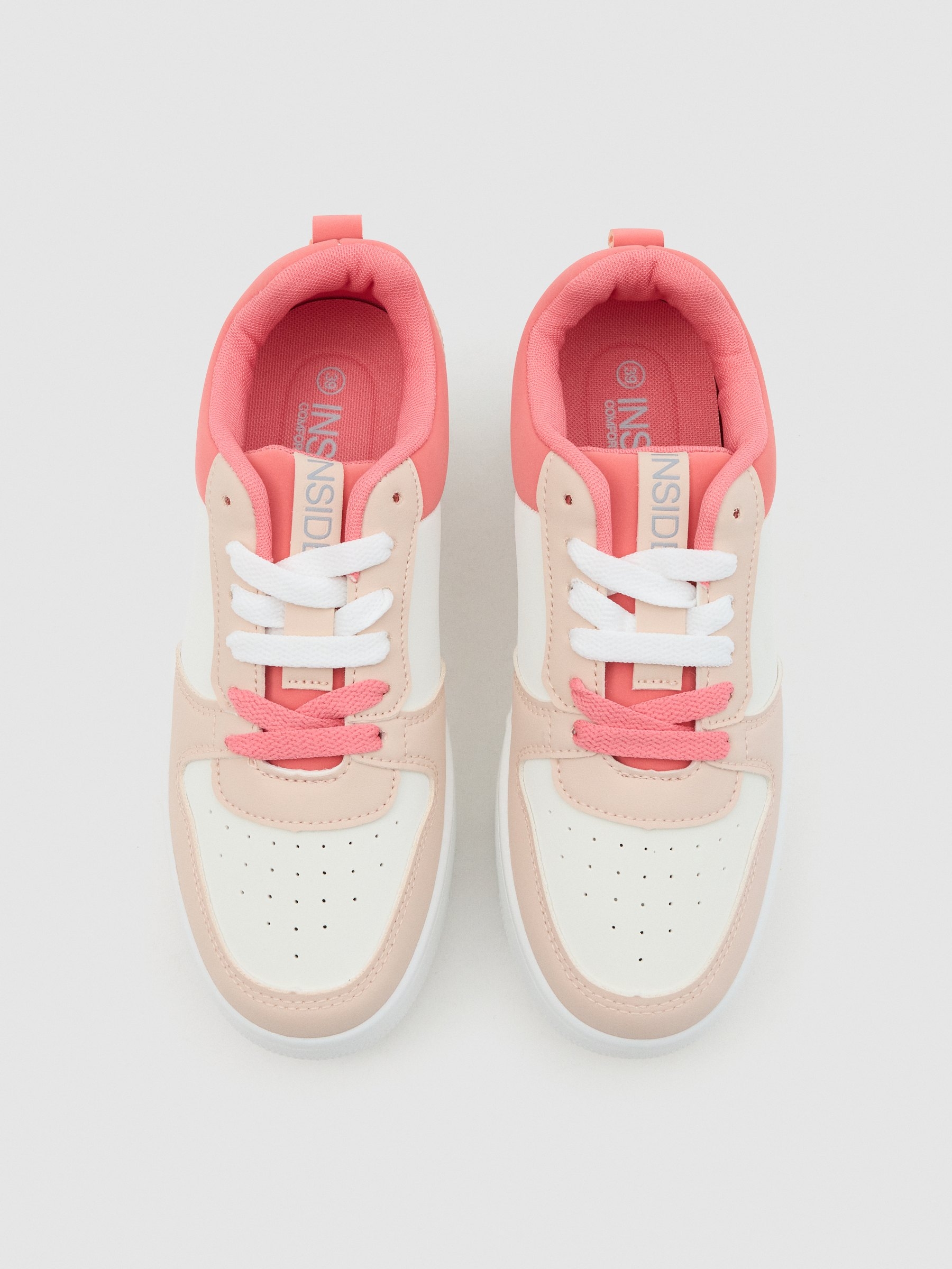 Basket platform sneaker white