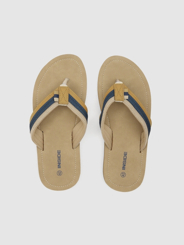 Combined toe sandal sand zenithal view