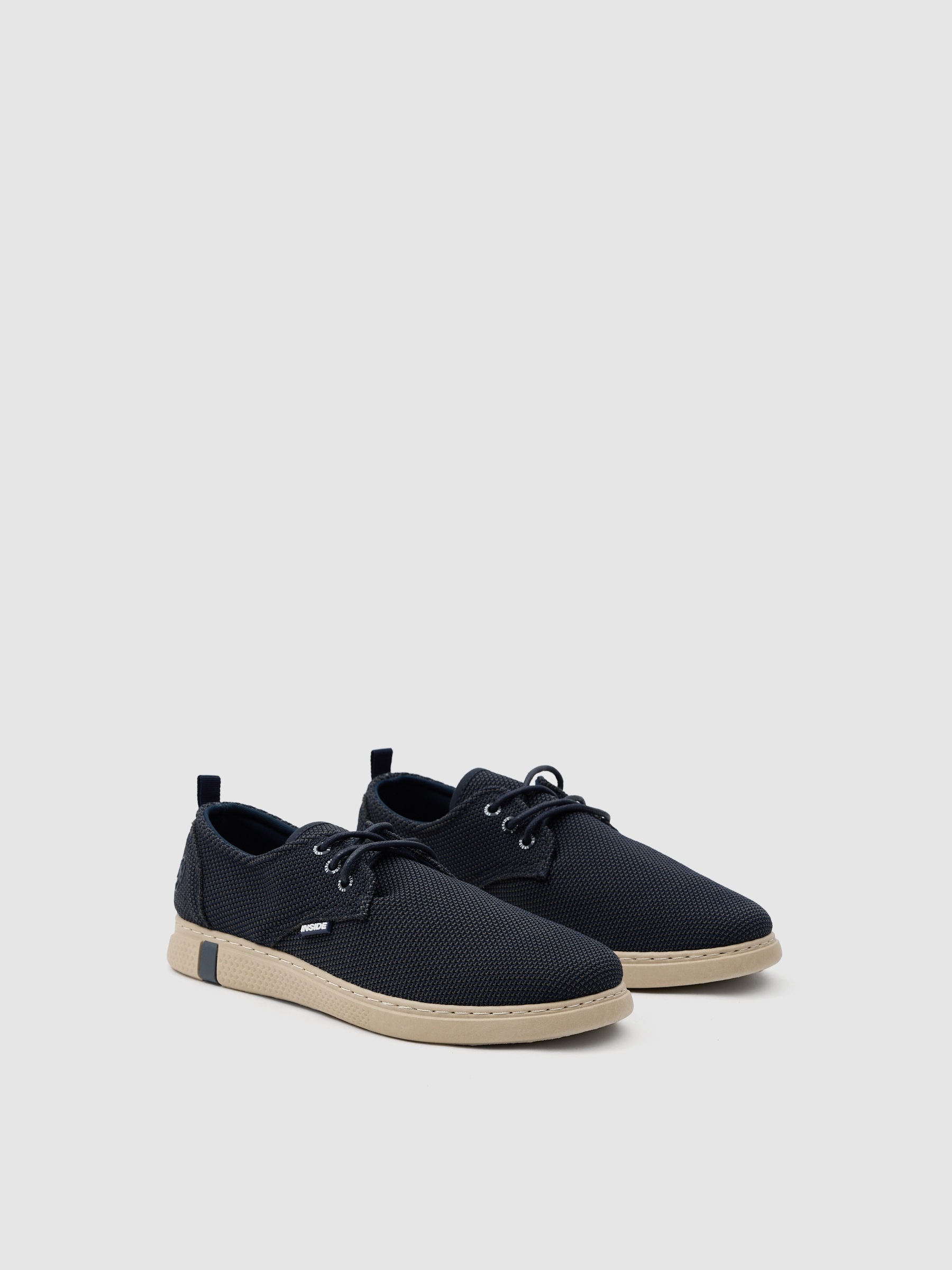 Spotted nylon sneaker dark blue
