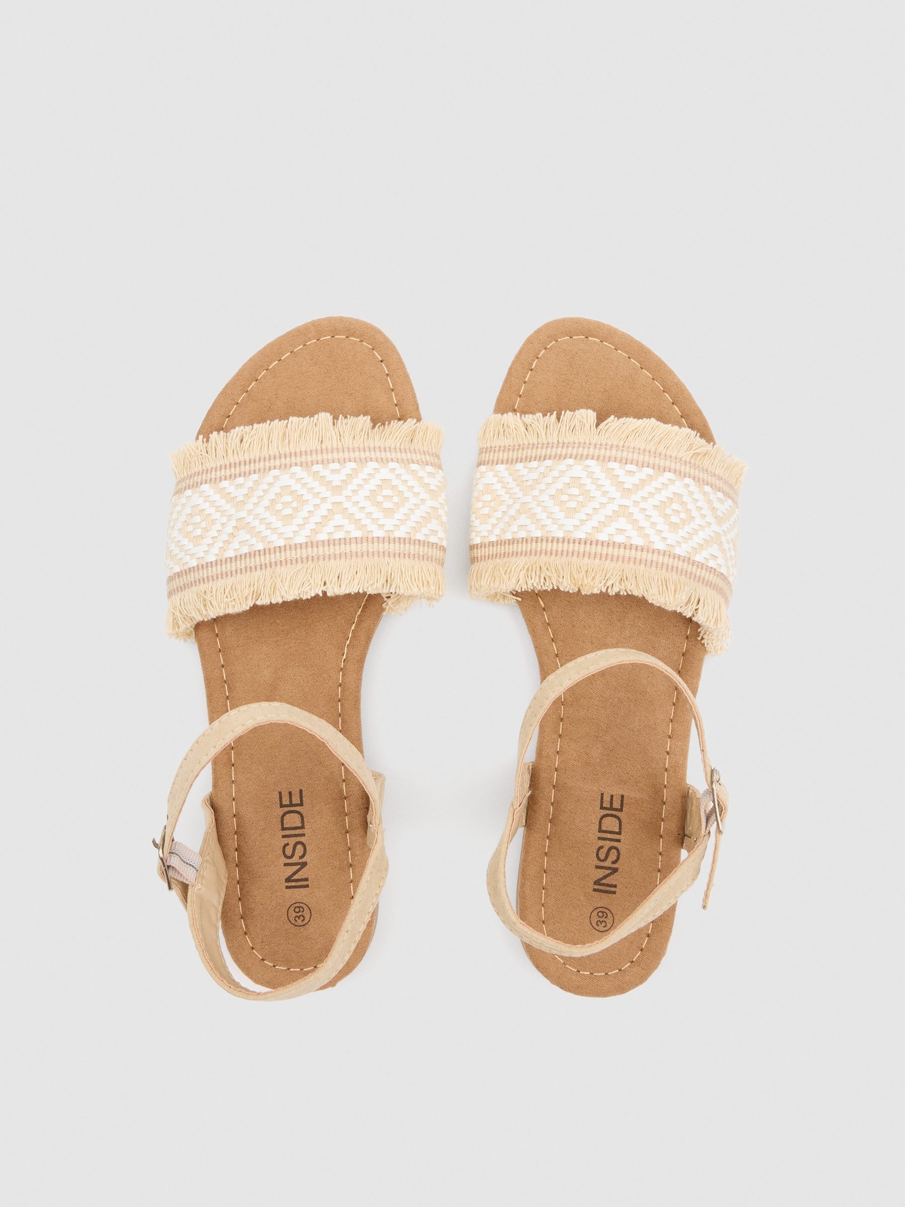 Sandalia cenefa arena