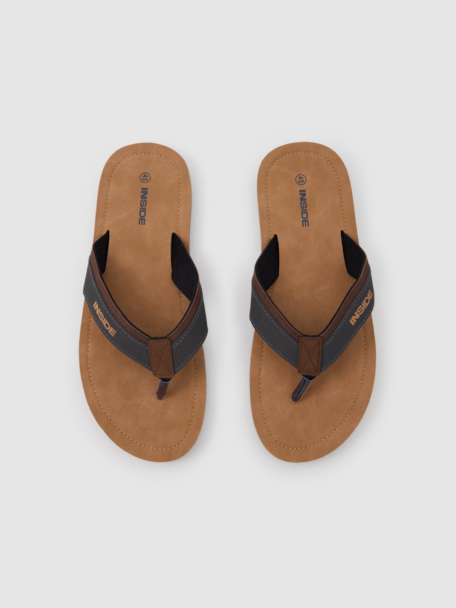 Combined sandal dark brown