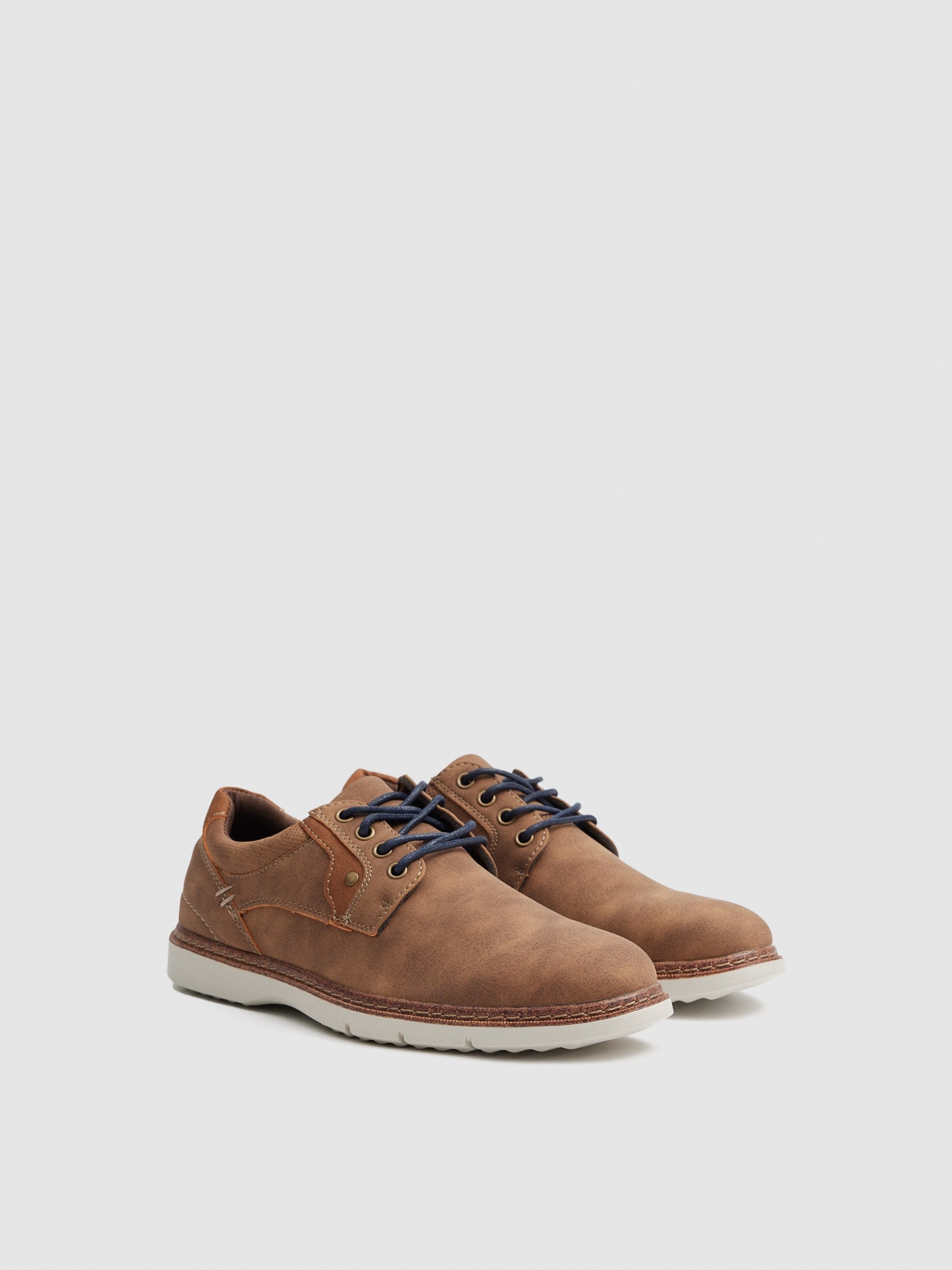 Blucher sport leatherette light brown