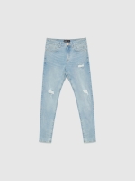 %Pto% Skinny Jeans blue front view
