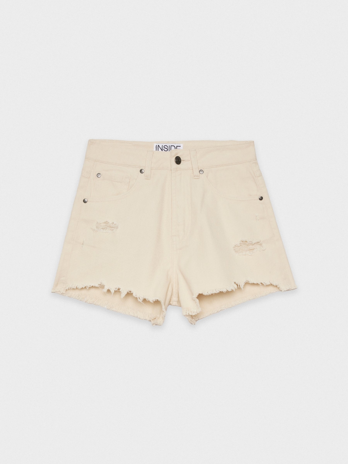 %Pto% Flared shorts sand front view