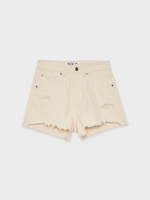 %Pto% Flared shorts sand front view