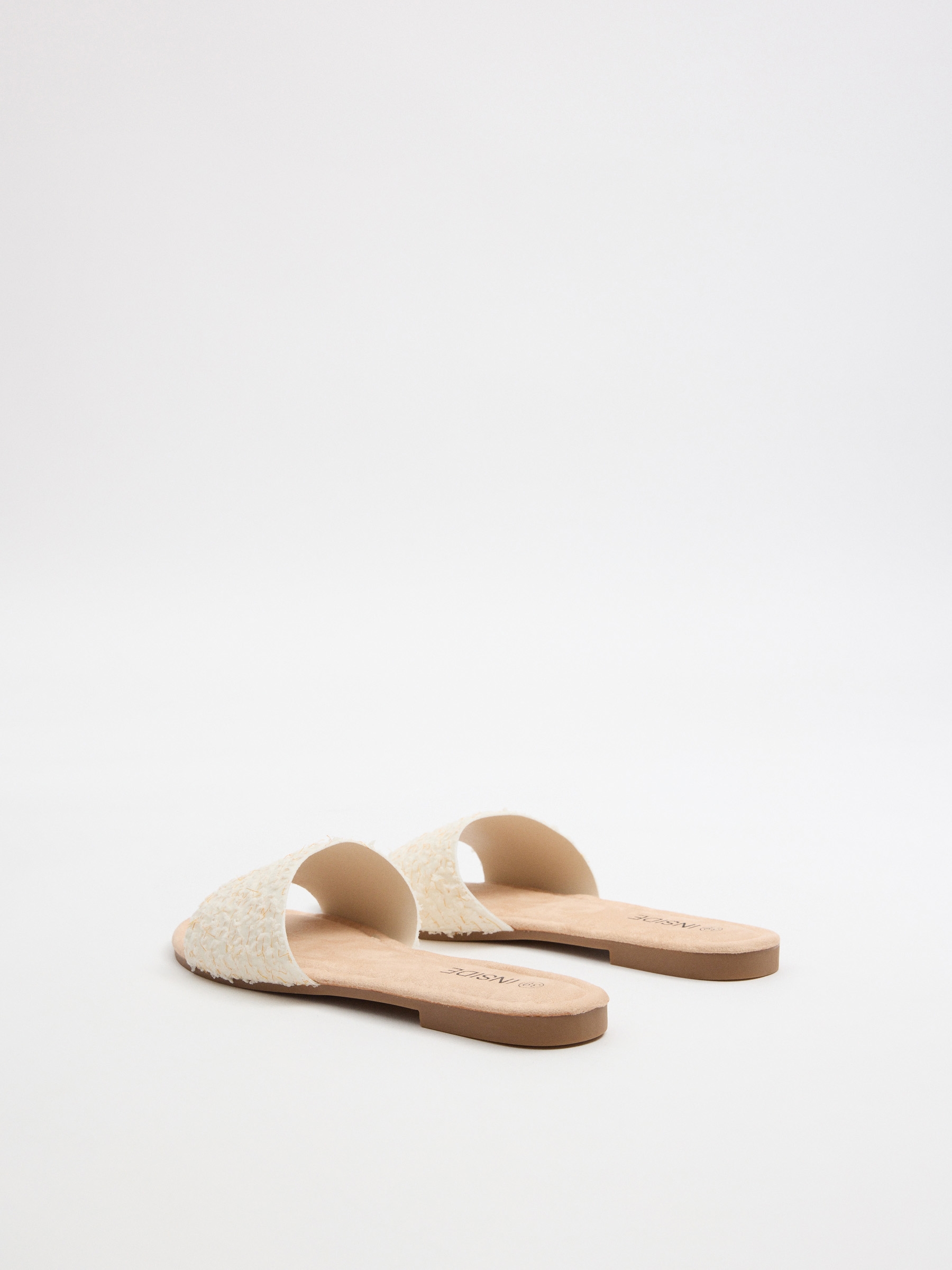 Woven slide sandal