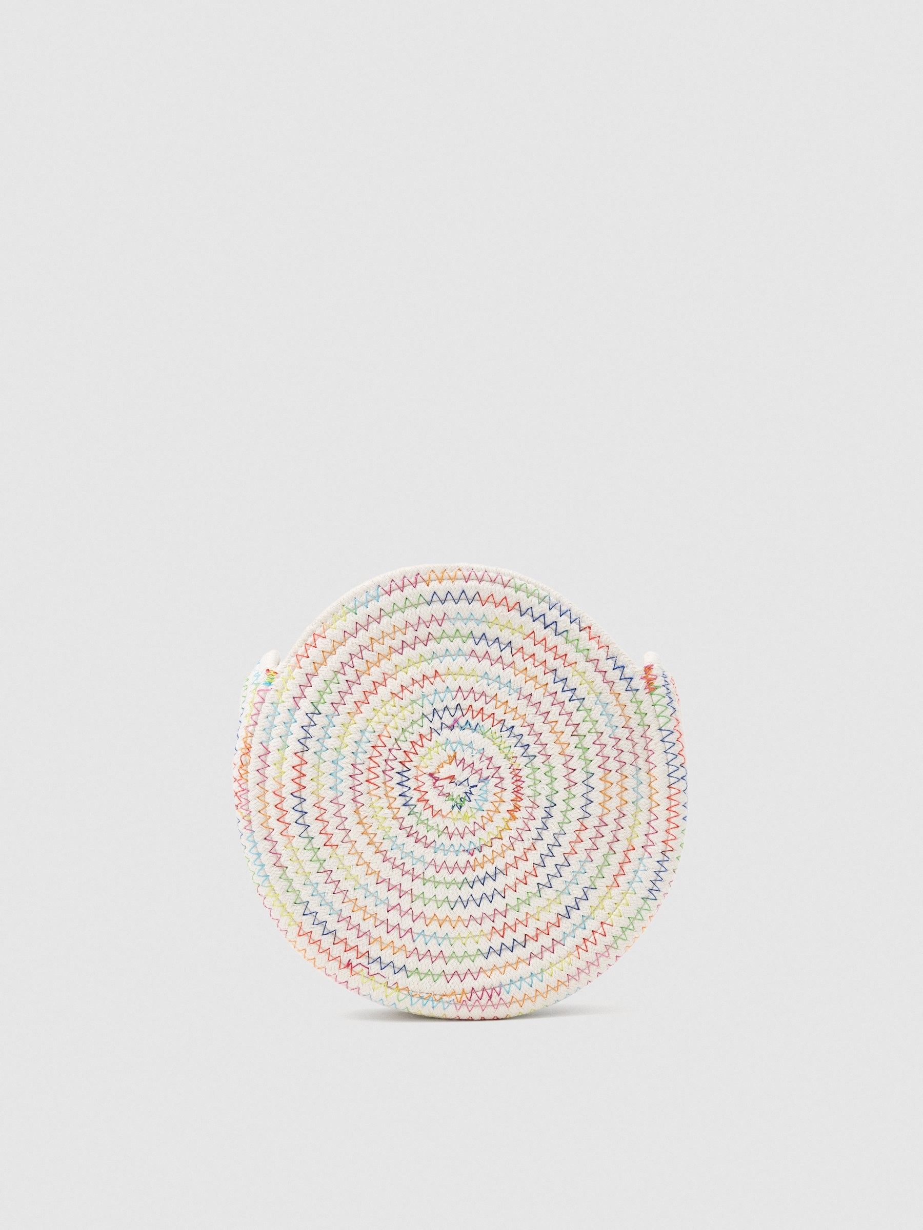 Bolso yute hilos de color beige