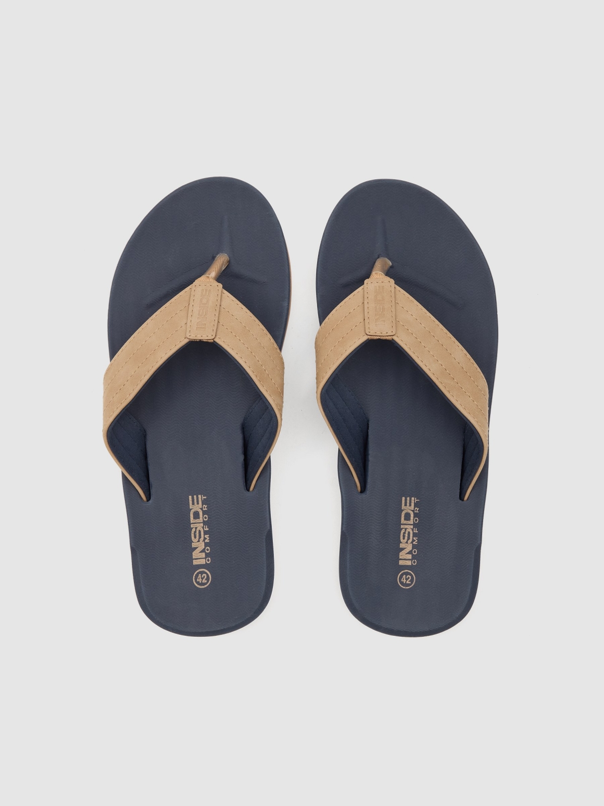 Sport sandal petrol blue zenithal view