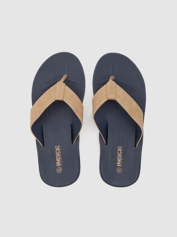 Sport sandal petrol blue zenithal view