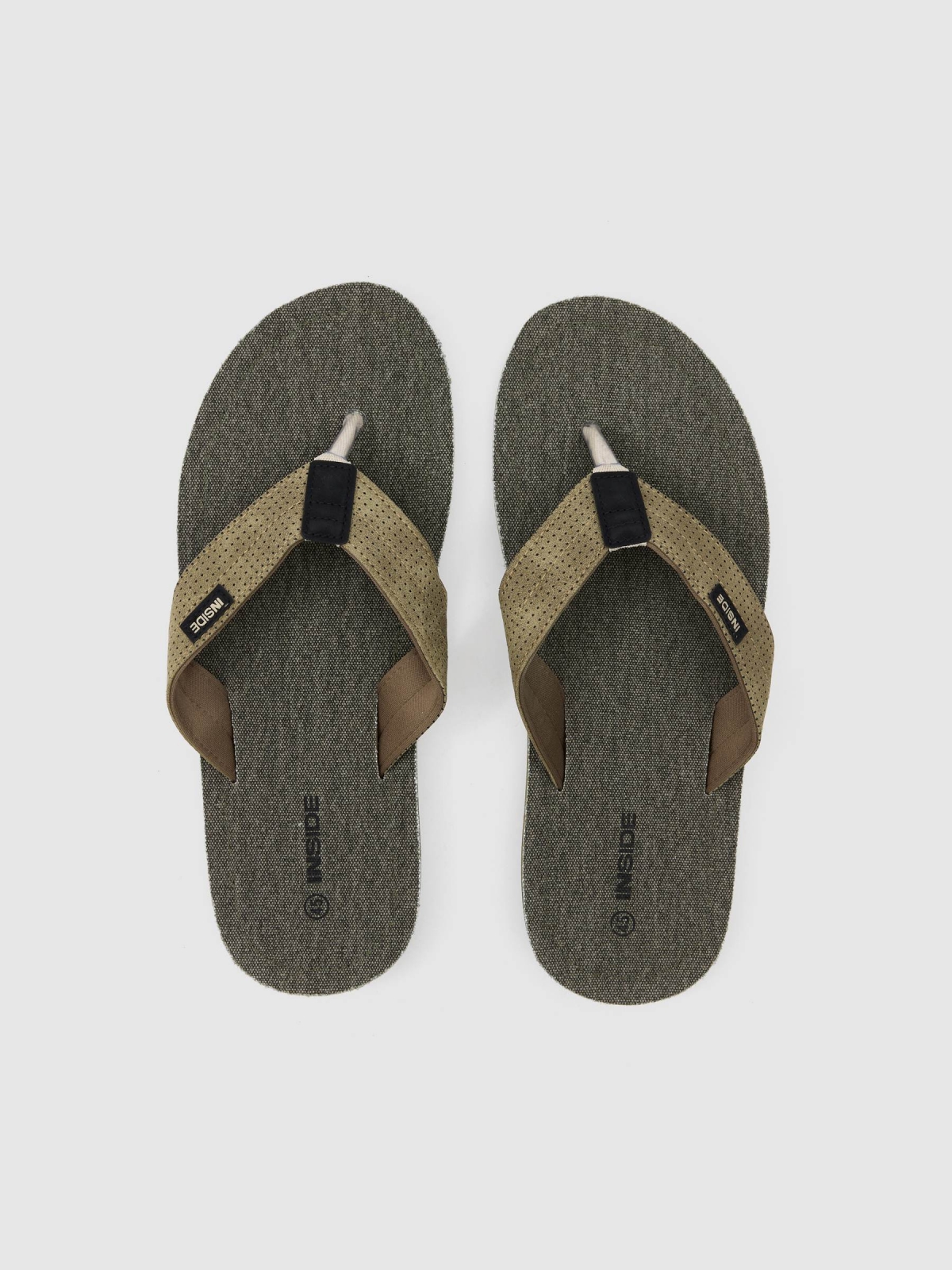 Dot sandal powdered green zenithal view