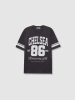 %Pto% Oversize sport t-shirt dark grey front view