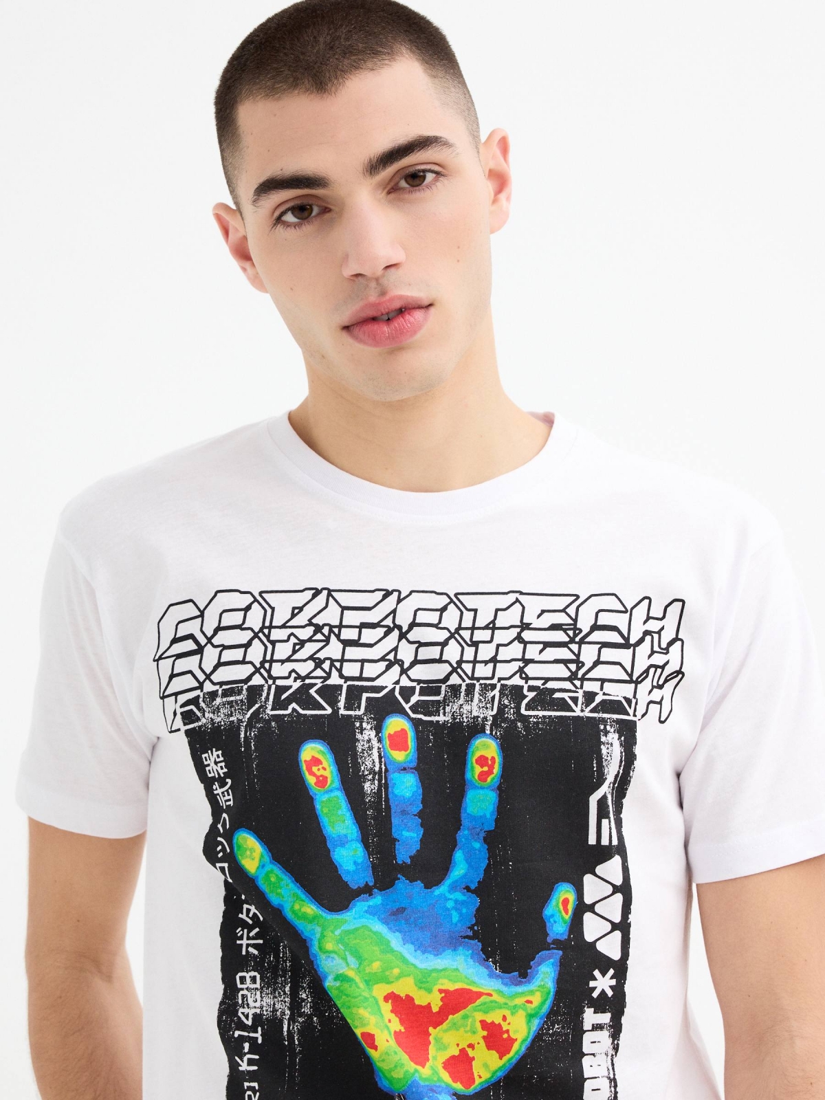 Thermal vision T-shirt white