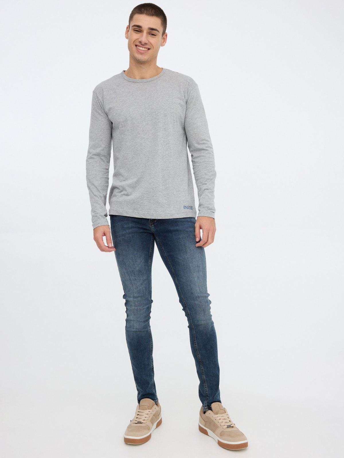 Jeans super slim azul vista general frontal