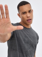 %Pto% T-shirt branca do crânio cinza escuro