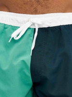 %Pto% Colour block swimsuit with stamp green
