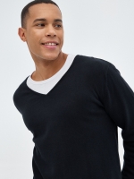 %Pto% Blue knitted sweater black