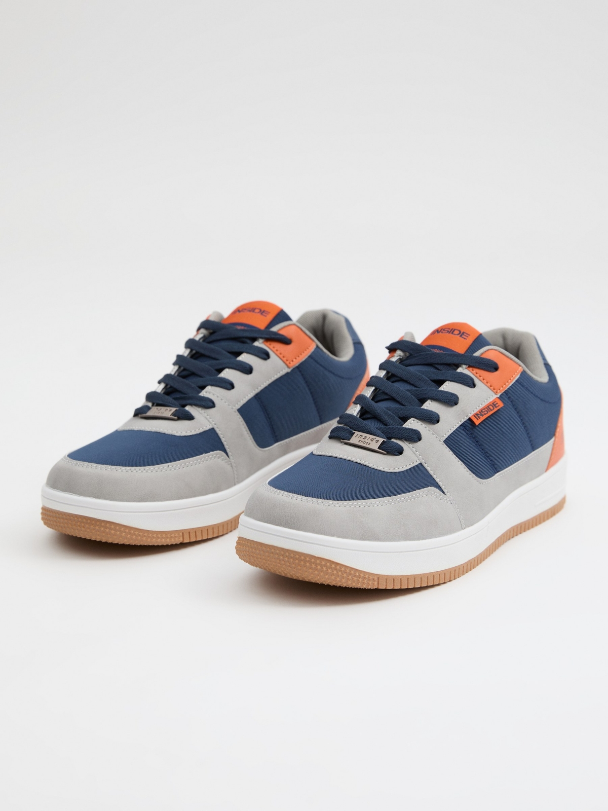 Combined casual sneaker navy