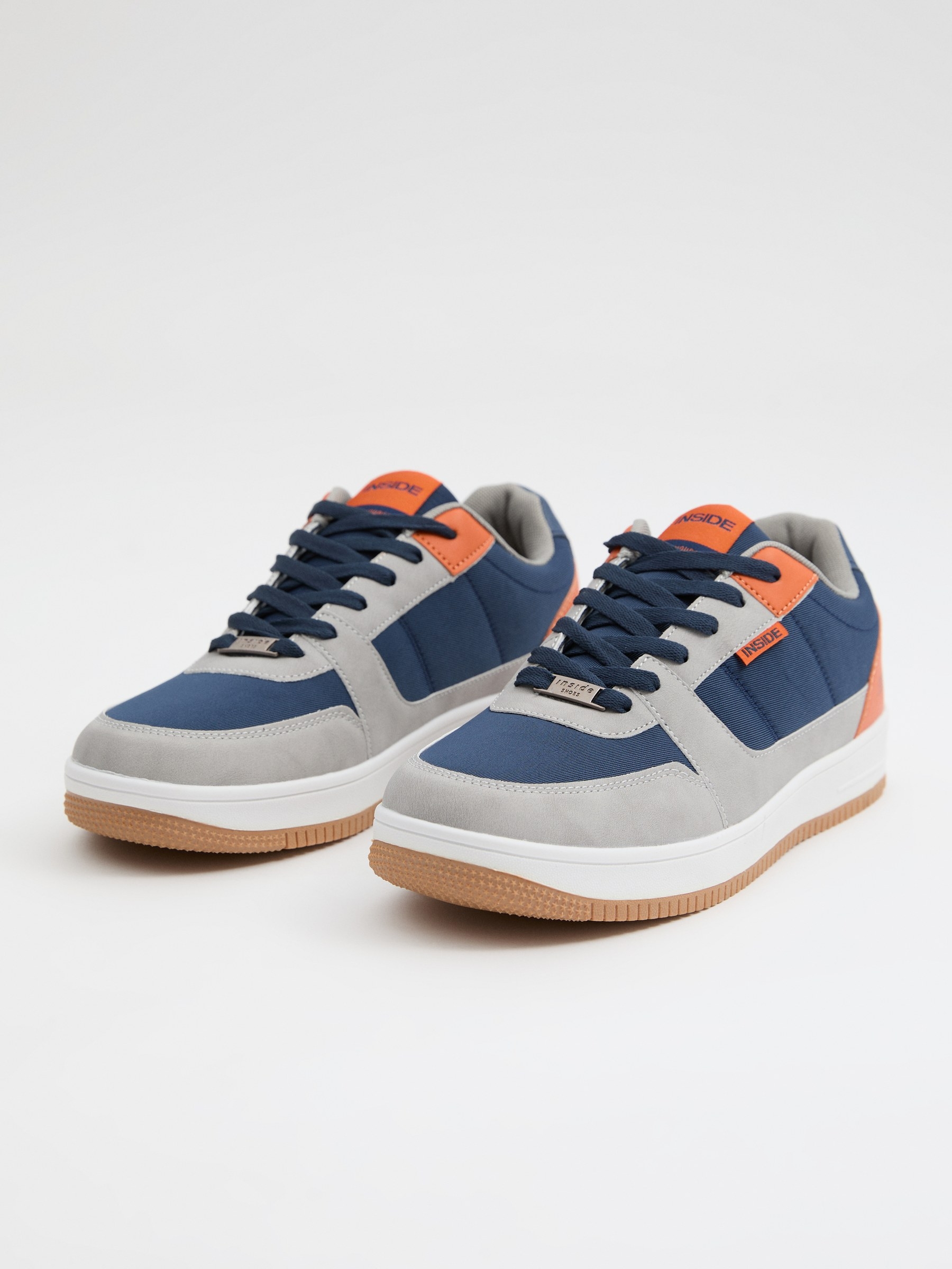 Combined casual sneaker navy
