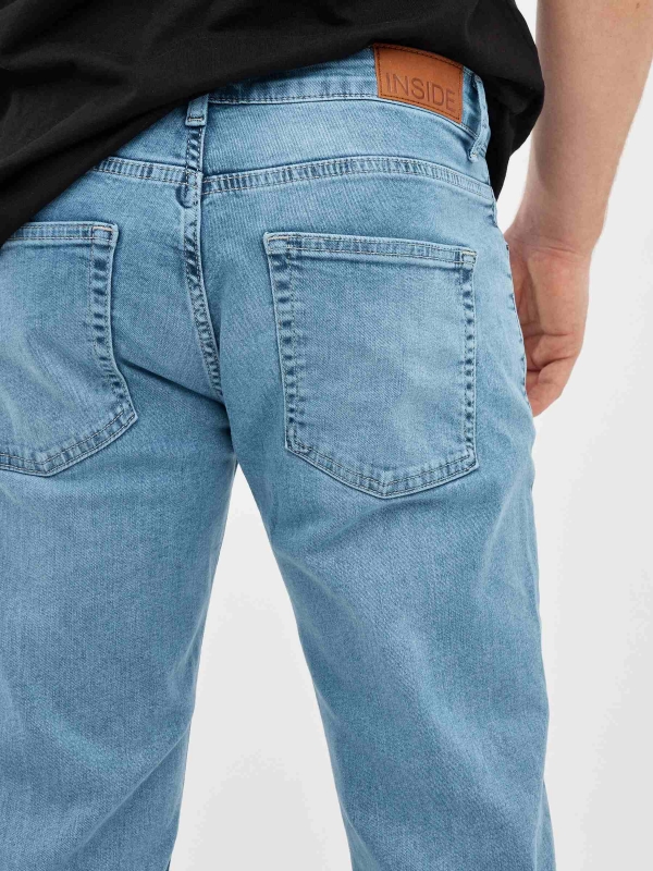 Jeans Blue Slim azul vista detalhe