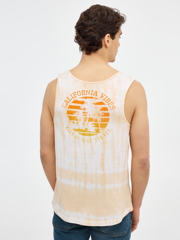 California Vibes T-shirt white middle back view