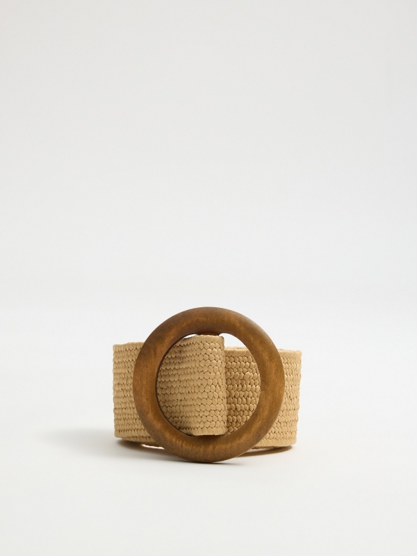 Raffia belt