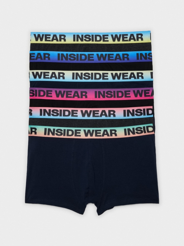Calzoncillo boxer pack 6 unida vista frontal