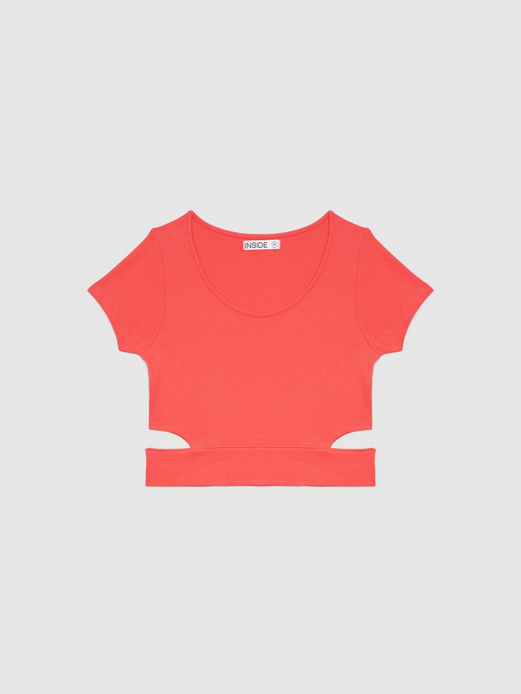 Top cut out vermelho