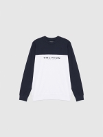 %Pto% Sudadera bicolor azul marino