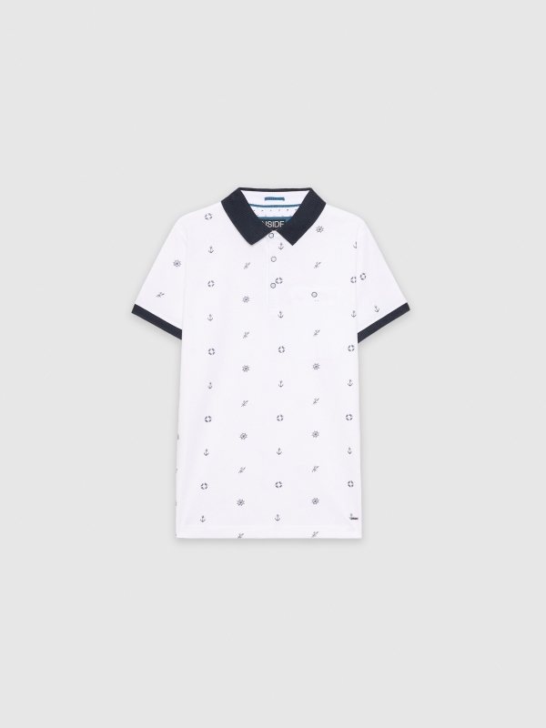  Sailor polo shirt white