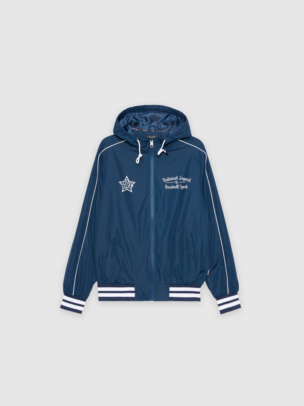 %Pto% Jacket with hood navy