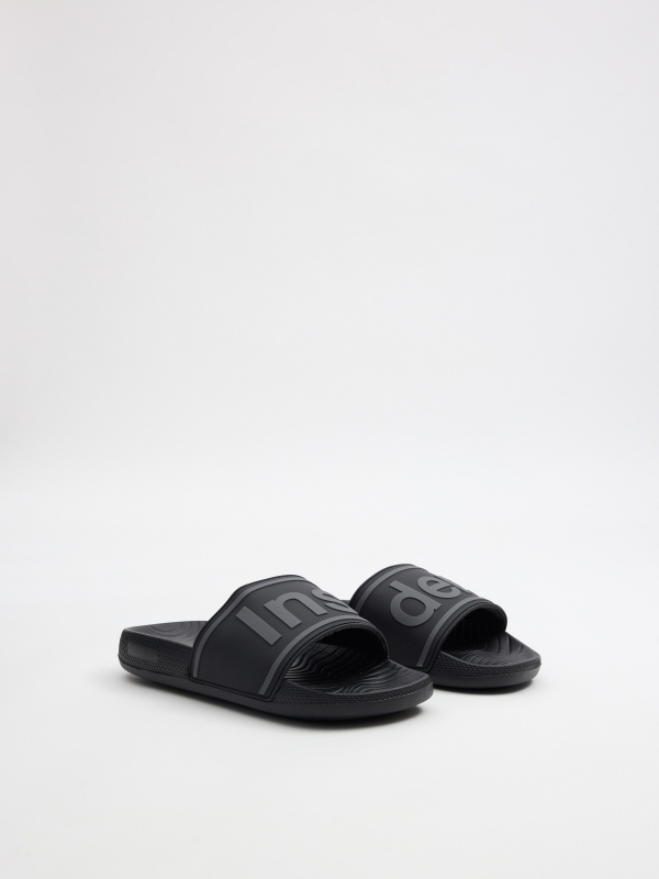 Flip-flop for Insiders black 45º front view