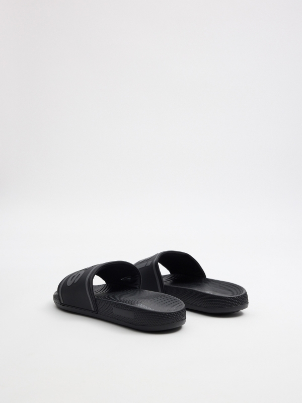 Flip-flop for Insiders black 45º back view