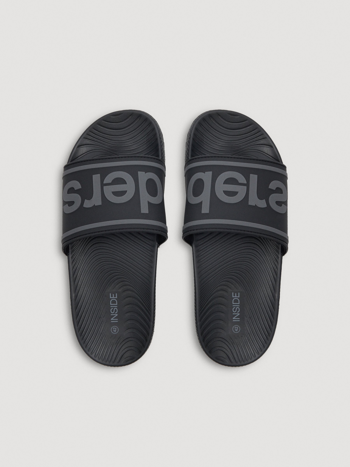 Flip-flop for Insiders black 45º back view