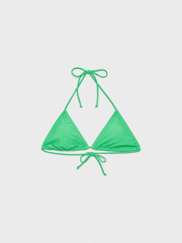 Top bikini triángulo verde vista frontal