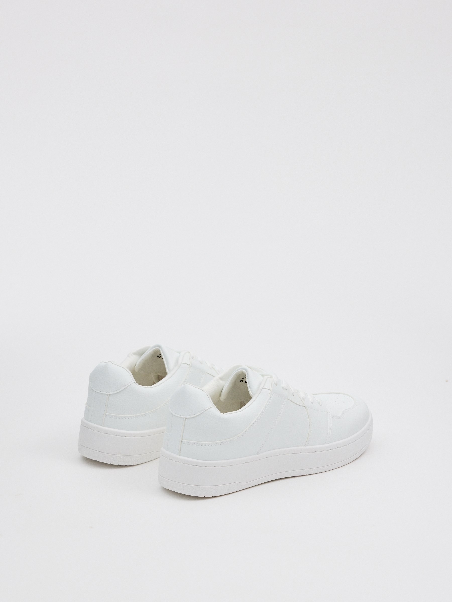 Zapatilla skater blanca blanco vista perfil