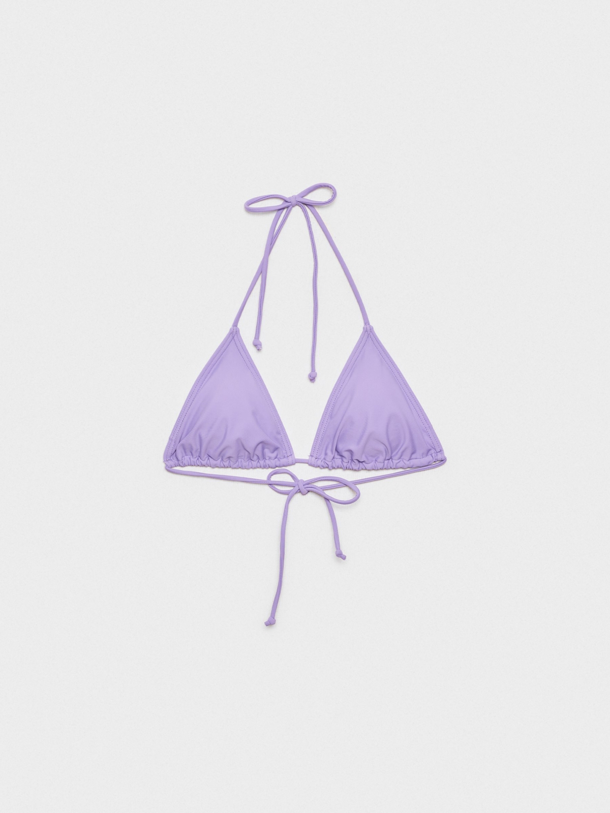 %Pto% Top bikini triángulo lila vista frontal