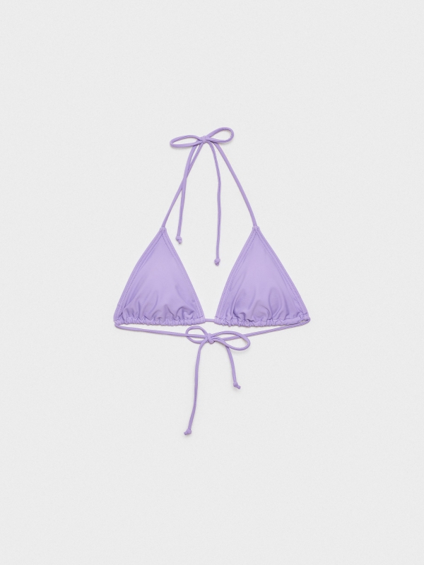  Top bikini triángulo lila vista frontal