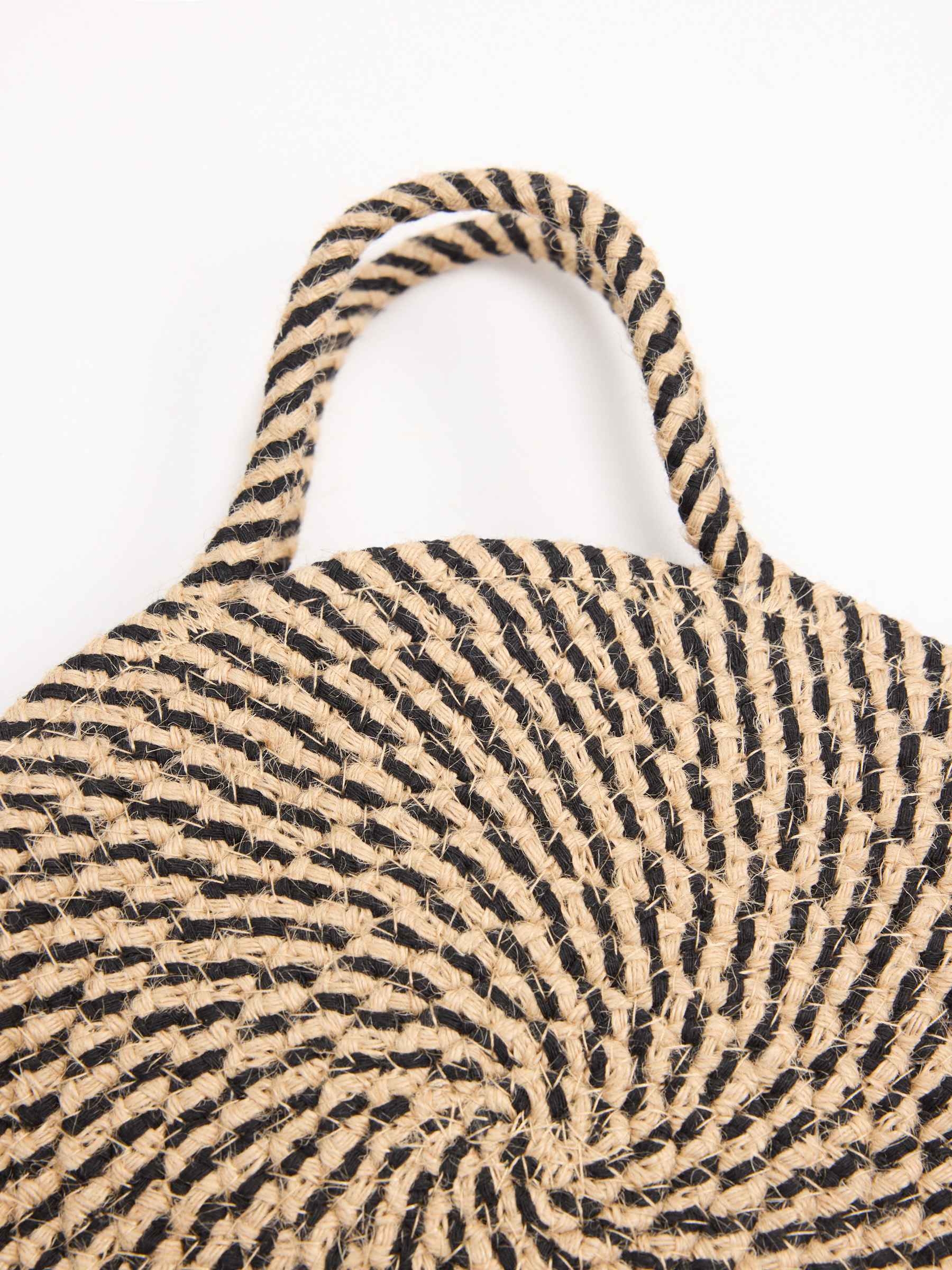 Bolso redondo bicolor