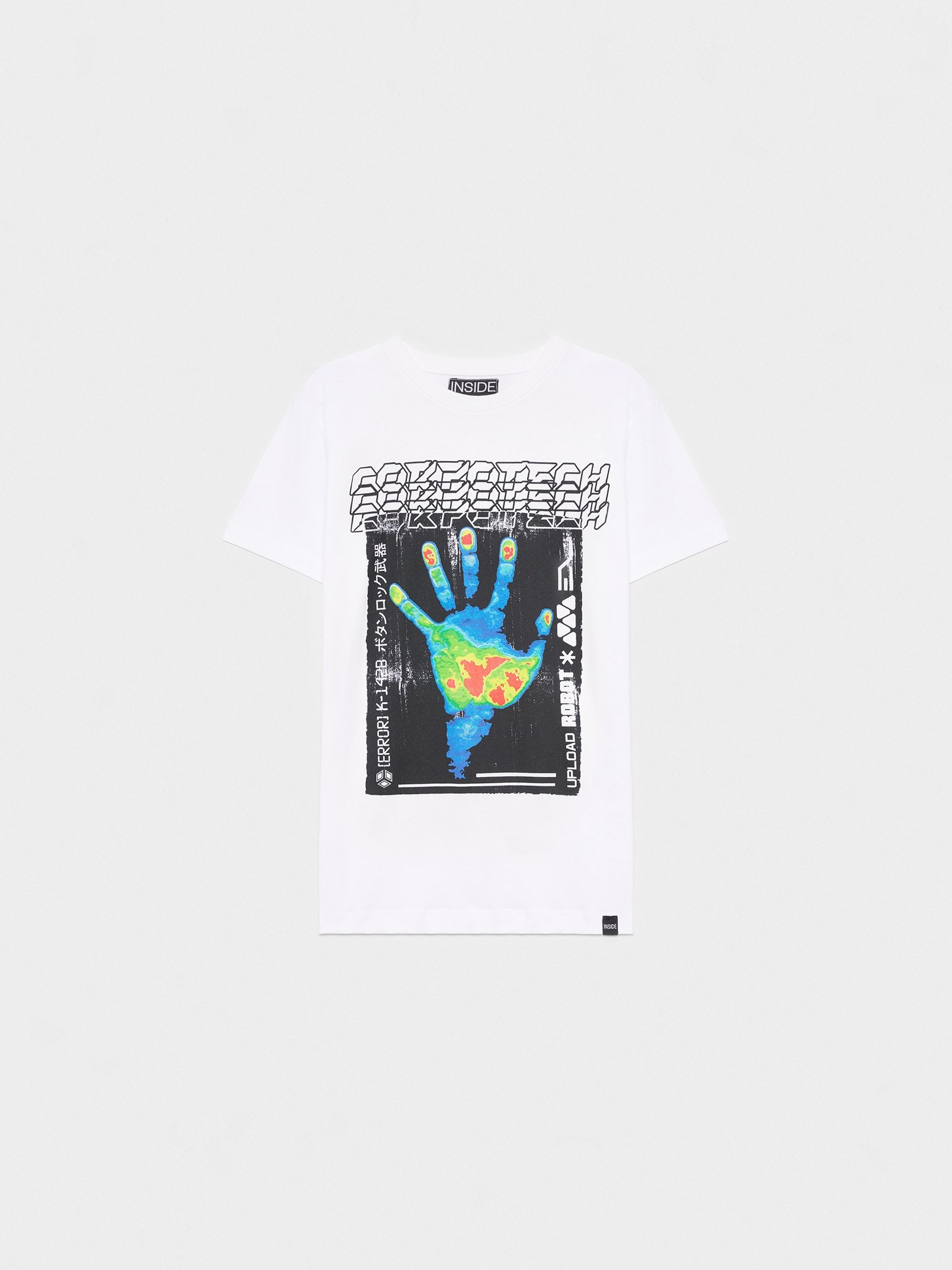 Thermal vision T-shirt white middle front view