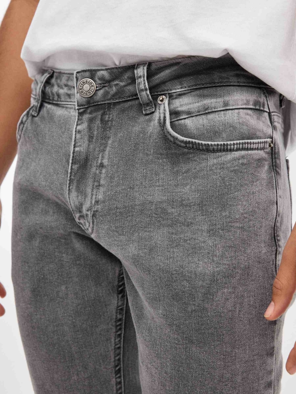 Jeans Regular grises gris oscuro
