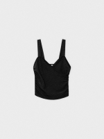 %Pto% Draped straps top black