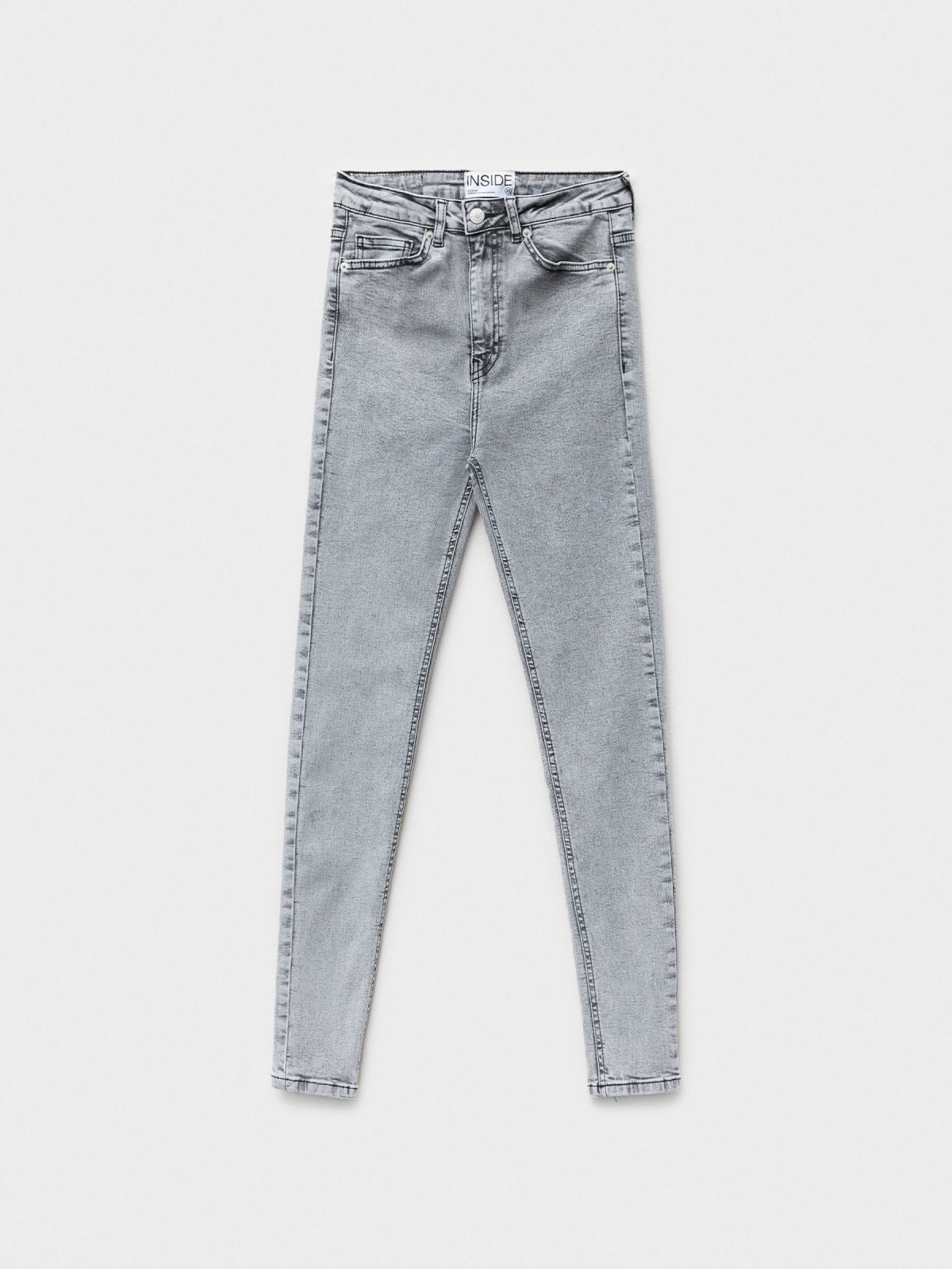 %Pto% Jeans skinny gris gris medio