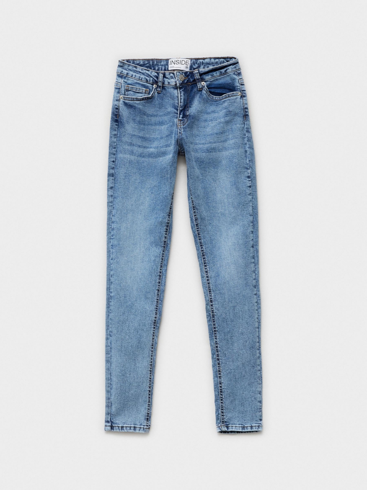 %Pto% Mid rise skinny jeans blue