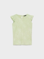 %Pto% Camiseta lunares print verde