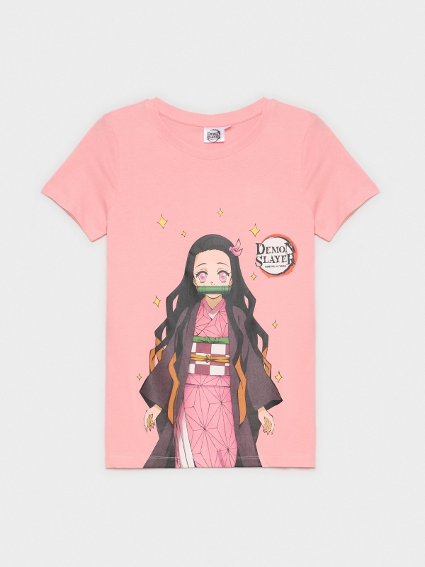  Demon Slayer T-shirt light pink
