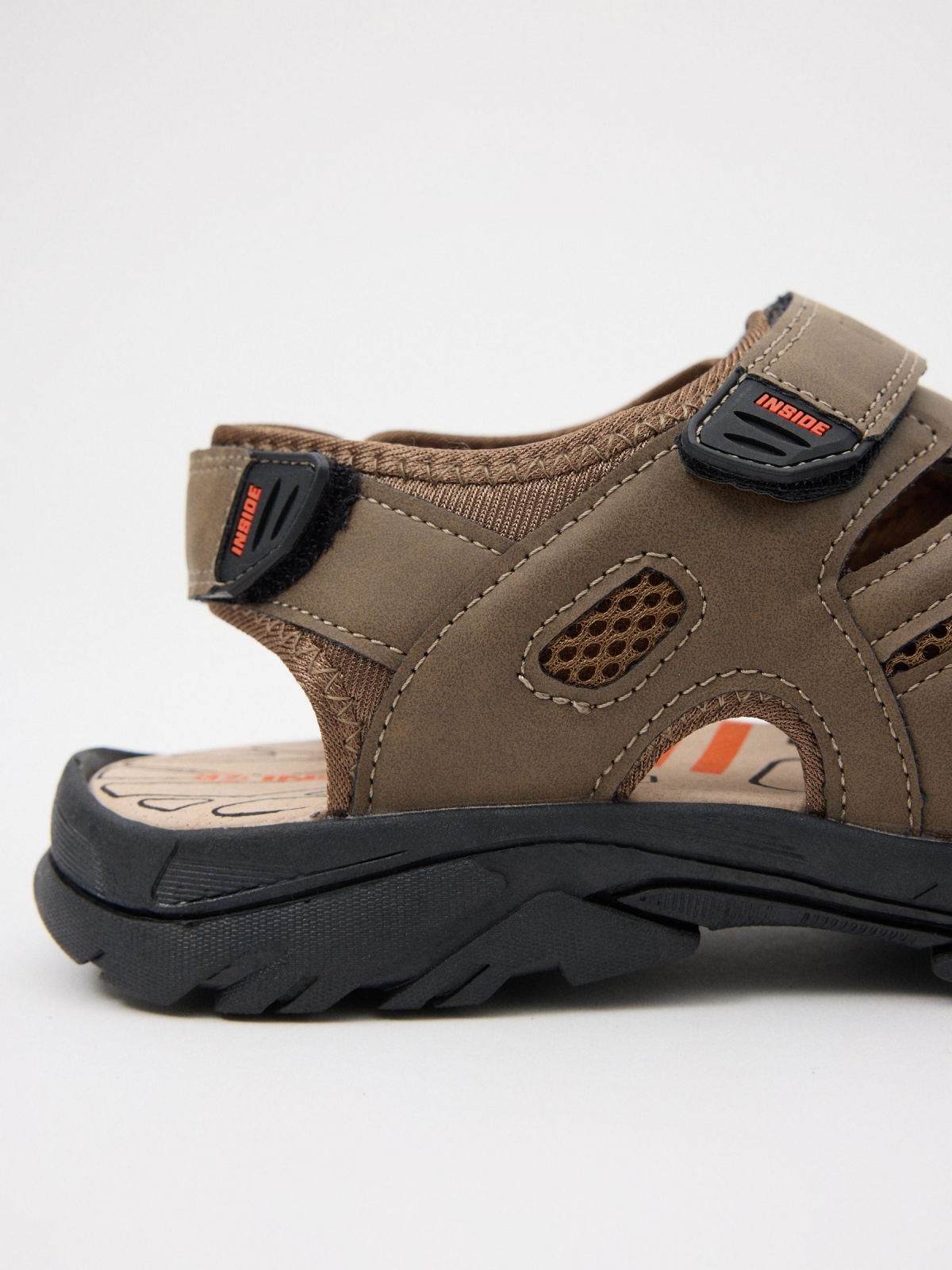 Sport crab sandal velcro earth brown