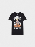 %Pto% Camiseta negra Naruto negro vista frontal