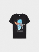 %Pto% T-shirt Avatar preto vista frontal