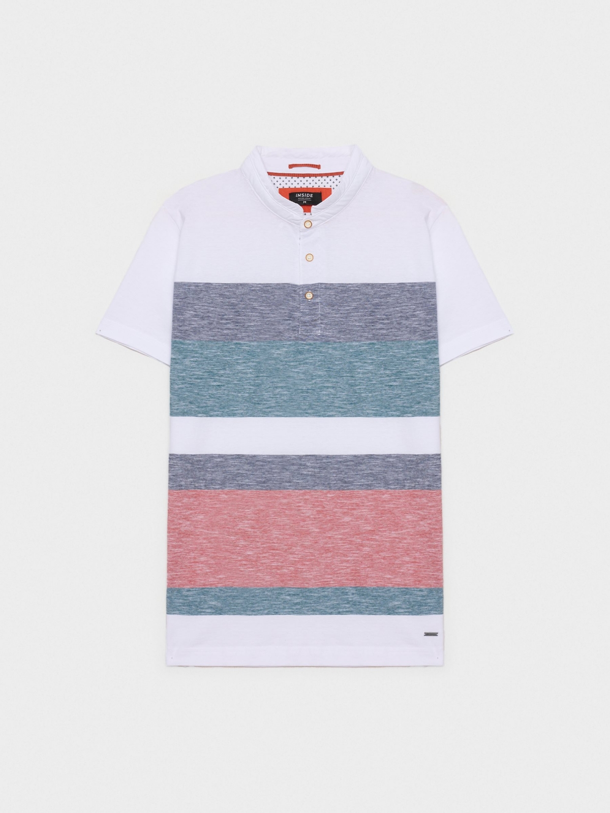 %Pto% Polo Color Block Stripes red